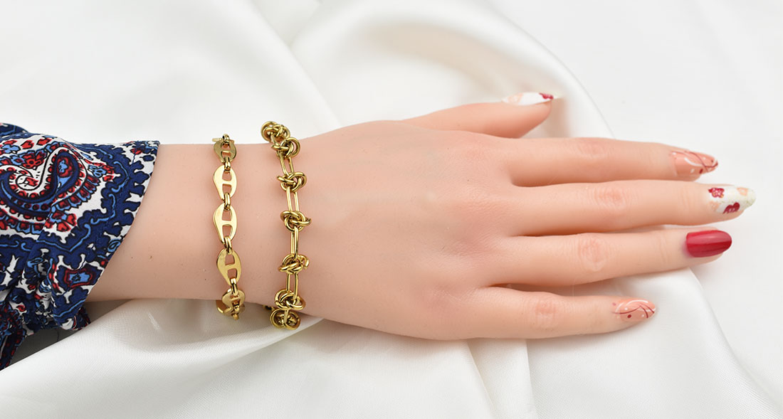 Havoc Gold Bracelet 6MM Βραχιόλι από ανοξείδωτο ατσάλι 316L